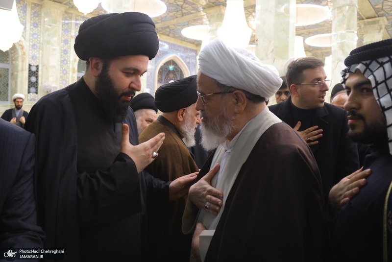 مراسم ترحیم و بزرگداشت آیت الله سید محمدعلی شیرازی در مسجد اعظم قم