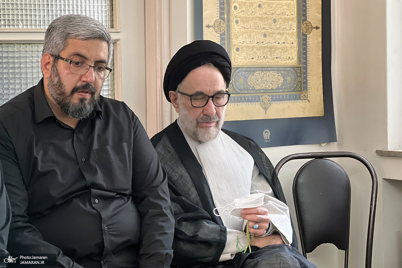 حضور سید محمد خاتمی در منزل مرحوم سید محمود دعایی (ره)
