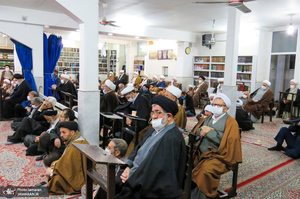 مراسم عزاداری و سوگواری ایام فاطمیه در دفتر آیت الله العظمی صانعی (ره)