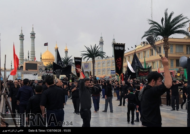 قم در سالروز شهادت امام زین العابدین(ع) به سوگ نشست