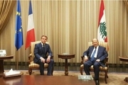 دیدار رییس جمهور فرانسه با رهبران سیاسی لبنان