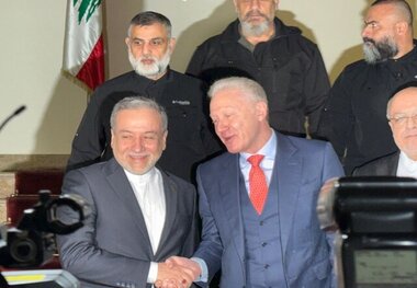 دیدار عراقچی و یوسف رجی وزیران امور خارجه ایران و لبنان در بیروت