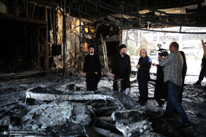 بازدید سید حسن خمینی از ساختمان شیشه ای صداوسیما