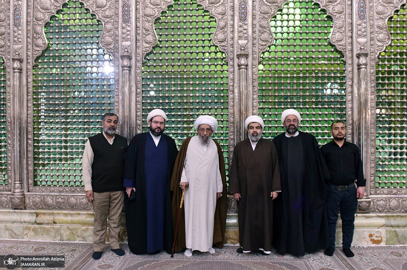 حضور آیت الله مصطفی اشرفی شاهرودی در حرم امام خمینی (س)