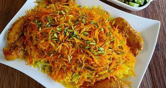 طرز تهیه شیرین پلو خوشمزه و مجلسی