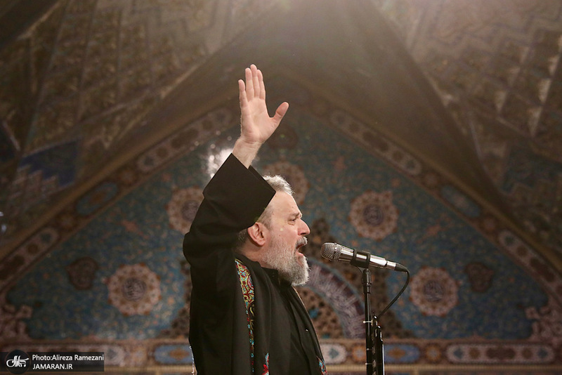 مراسم شب شهادت امام رضا (ع) در صحن جامع رضوی