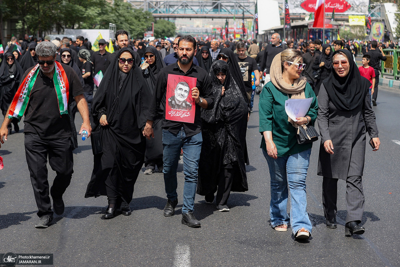 مراسم تشییع شهدای جنگ تحمیلی رژیم صهیونیستی در تهران-6