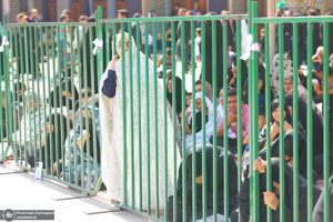 دسته عزاداری خادمین حرم حضرت معصومه (س) در روز شهادت امام رضا (ع)