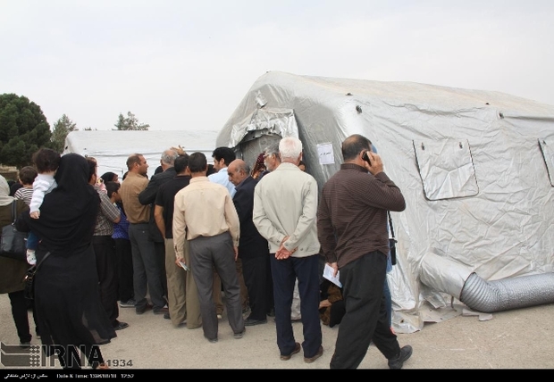 پنجمین بیمارستان صحرایی سپاه در مناطق زلزله زده غرب استان کرمانشاه  دایر شد