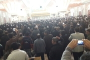 تصویر هوایی حضور پرشور مردم در مراسم تشییع آیت الله هاشمی