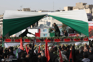 مراسم تشییع شهدای جنگ تحمیلی رژیم صهیونیستی در تهران-1