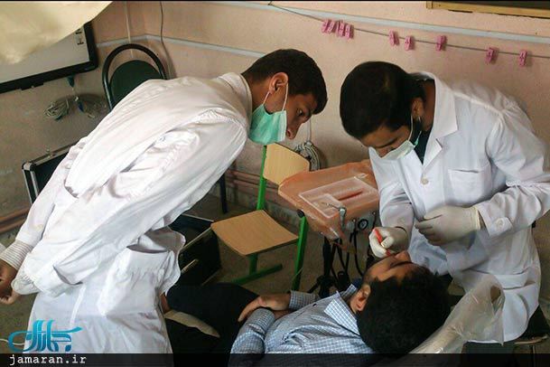 معالجه رایگان خانواده های لشکر فاطمیون توسط داندانپزشکان بسیجی تهرانی + تصاویر