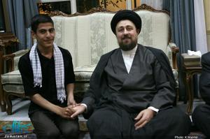 دیدار جمعی از جوانان خانواده های تحت پوشش کمیته امداد امام خمینی با یادگار امام (س)