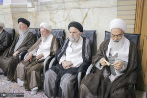 مراسم بزرگداشت آیت‌الله العظمی فیاض در حرم مطهر حضرت معصومه (س)