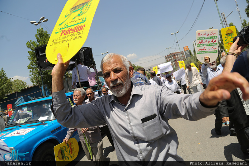 راهپیمایی اعتراض آمیز علیه جنایات در مسجد الاقصی و میانمار 