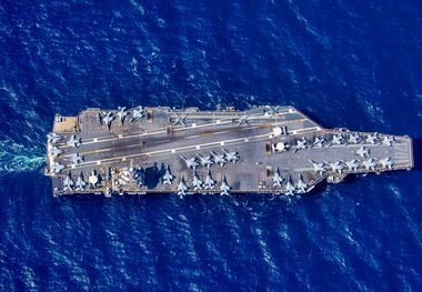ناو هواپیمابر آمریکا وارد دریای مدیترانه شد/ ماموریت «یو اس‌ اس فورد» چیست؟