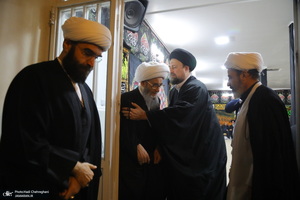 عزاداری شهادت حضرت فاطمه (س) در بیت آیت الله دوستی زنجانی‎