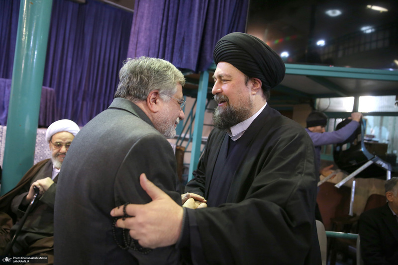 مراسم سالگرد رحلت آیت‌الله سید محمد موسوی بجنوردی در حسینیه جماران  -1