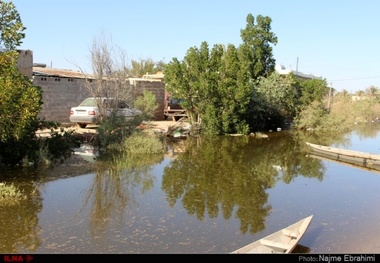 گزارش تصویری ایلنا از سیلاب روستای رگبه در شادگان