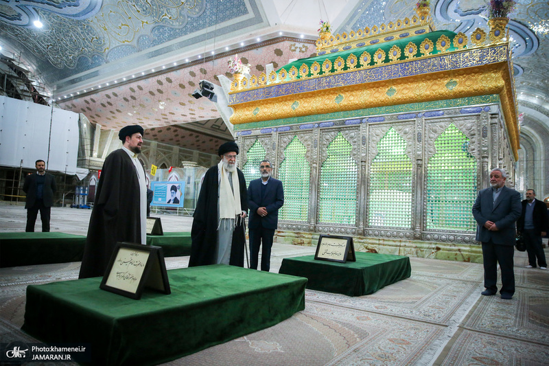حضور رهبر معظم انقلاب در مرقد مطهر امام خمینی(س) و گلزار شهیدان