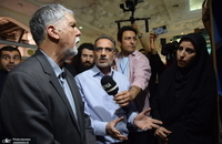 بازدید وزیر فرهنگ و ارشاد اسلامی از غرفه بین‌الملل مؤسسه تنظیم و نشر آثار امام خمینی (س) (4)