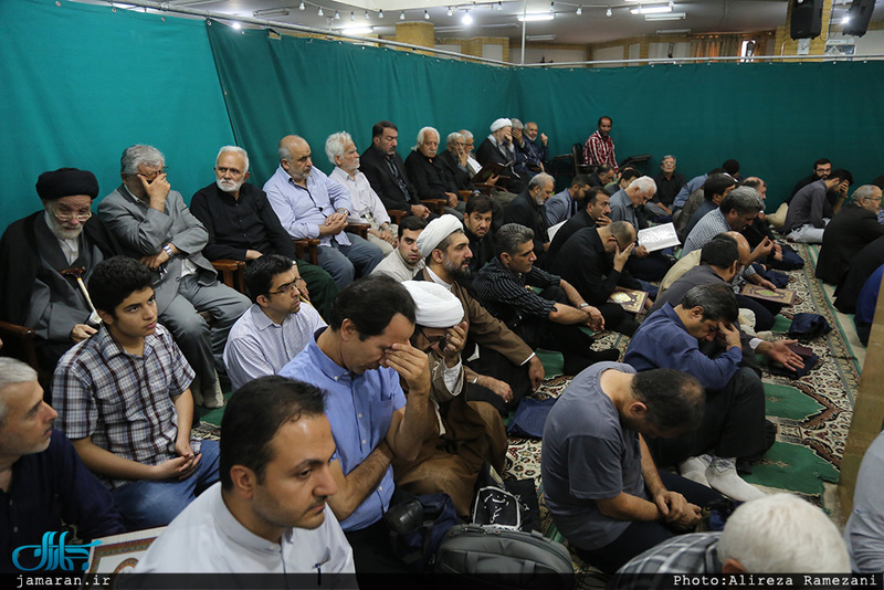 مراسم ختم مادر حجت الاسلام و المسلمین محتشمی پور در مسجد خاتم انبیاء (ص)