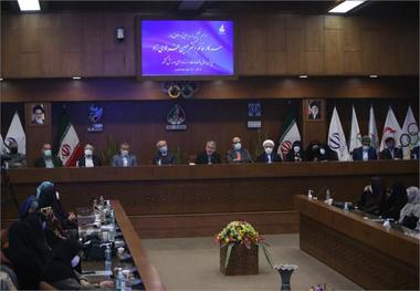 مراسم تجلیل از فرهادی زاد با حضور مسئولان کمیته ملی المپیک
