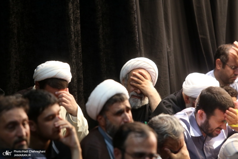 دسته عزای شهادت امام صادق(ع) با حضور آیت الله العظمی وحید خراسانی