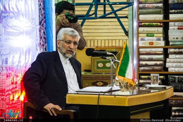 جلیلی: کسانی که جمهوری اسلامی را متهم به «سلطه‌جویی منطقه‌ای» می‌کنند احساس شرم کنند