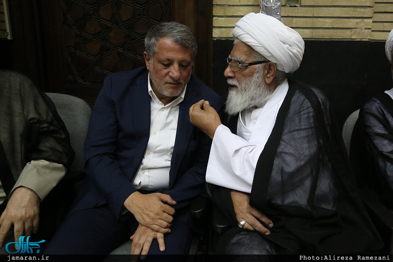 مراسم ختم مادر حجت الاسلام و المسلمین محتشمی پور در مسجد نور