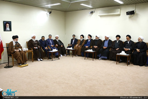 دیدار دست‌اندرکاران کنگره بزرگداشت آیت‌الله مصطفی خمینی(ره) با رهبر معظم انقلاب 