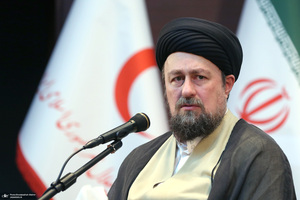 دیدار رییس و امدادگران جمعیت هلال احمر با سید حسن خمینی