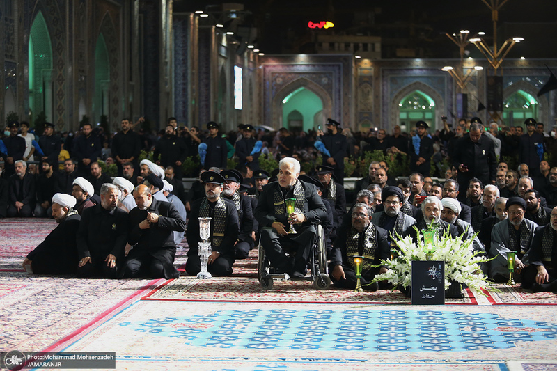 آئین خطبه خوانی شب شهادت امام رضا (ع) در حرم مطهر رضوی