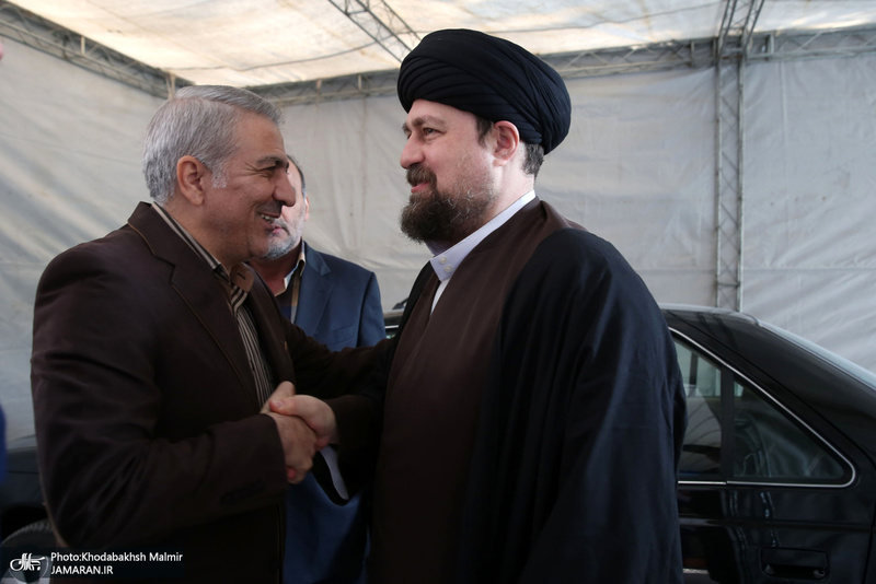 حضور سید حسن خمینی در آیین نامگذاری مجموعه ورزشی استاد کهندل