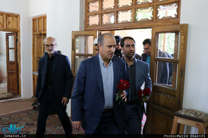 حضور رئیس فدراسیون فوتبال در  بیت و زادگاه حضرت امام(س) در خمین