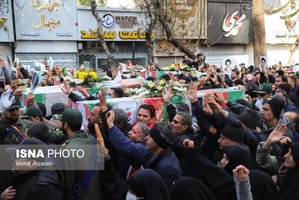 تصاویر/ تشییع پیکر شهدای حوادث اخیر در شهرهای مختلف ایران