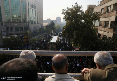 مراسم تشییع پیکرهای مطهر 100 شهید گمنام در تهران-3