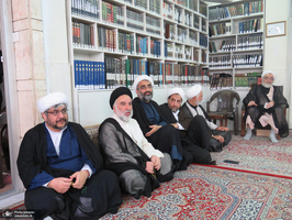 مراسم عزاداری شهادت حضرت امام رضا (ع) در بیت مرحوم آیت الله العظمی صانعی (ره)