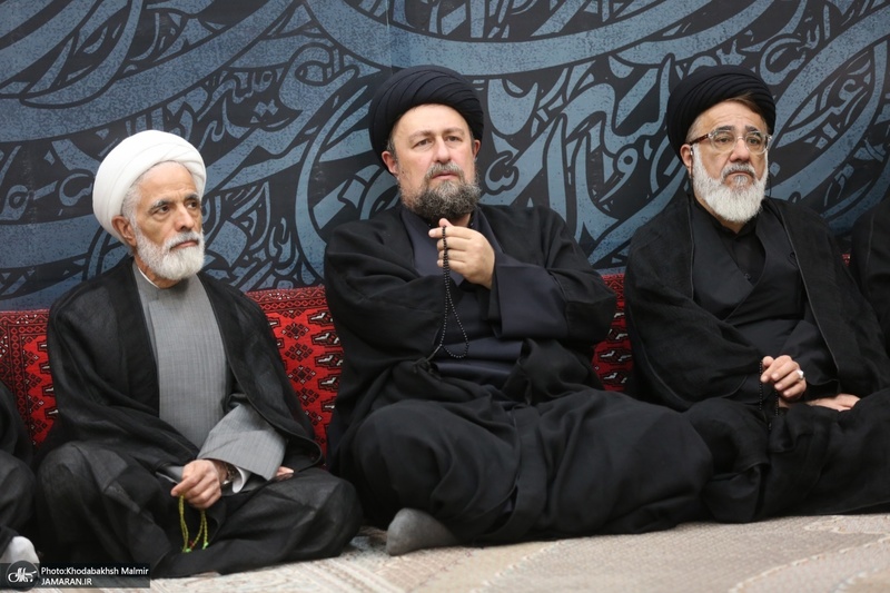 مراسم عزاداری شب تاسوعای حسینی در حرم امام خمینی (س)