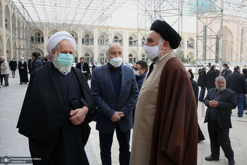 مراسم تشییع و خاکسپاری سید احمد میریان در حرم مطهر امام خمینی