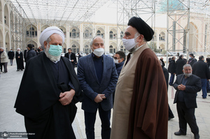 مراسم تشییع و خاکسپاری سید احمد میریان در حرم مطهر امام خمینی