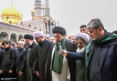 مراسم تشییع و خاکسپاری حجت الاسلام و المسلمین صالحی منش در حرم مطهر حضرت معصومه (س)