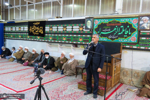 مراسم عزاداری و سوگواری ایام فاطمیه در دفتر آیت الله العظمی صانعی (ره)