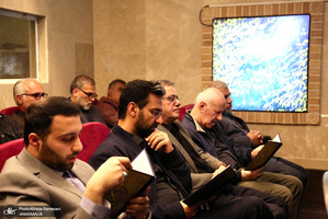 مراسم ختم مادر همسر حجت السلام ‌و المسلمین علی اکبر ناطق نوری و عباس آخوندی
