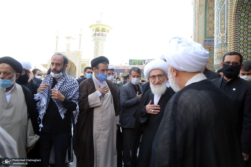 مراسم تشییع پیکر آیت الله حسن ممدوحی(ره)