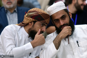 تجدید میثاق مهمانان سی و نهمین اجلاس وحدت اسلامی با آرمان‌های امام خمینی(س) -1