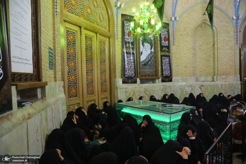 مراسم عزاداری شهادت حضرت فاطمه زهرا (س) در مسجد اعظم قم‎