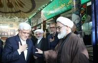 عارف در مراسم وداع با پیکر مرحوم شوشتری شرکت کرد (2)