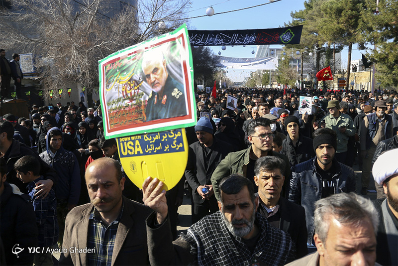 مراسم تشییع و خاکسپاری سردارحاج قاسم سلیمانی در کرمان