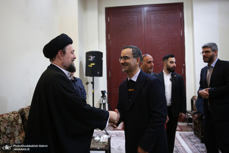 دیدار وزیر ارتباطات و معاونین با سید حسن خمینی